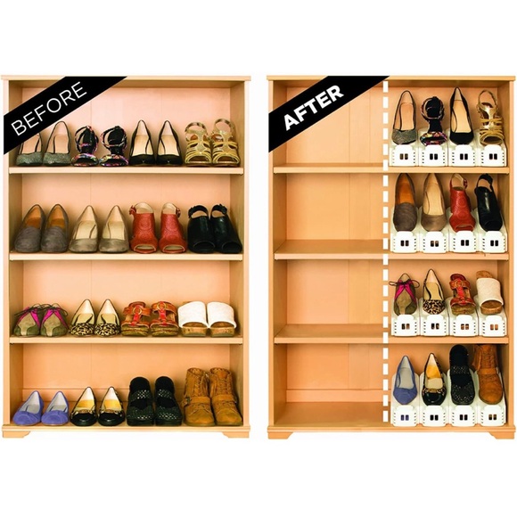 NEW Shoe Slotz Space Saving Shoe Storage Closet Organizer 6 Pieces - Picture 5 of 7